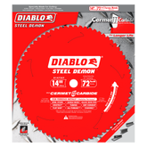 Diablo D1472CF 14 in x 72 Tooth Steel Demon Cermet Metal and Stainless Steel Cutting Saw Blade